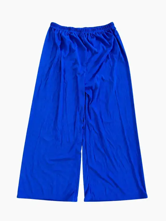 Pantaloni larghi in maglia blu