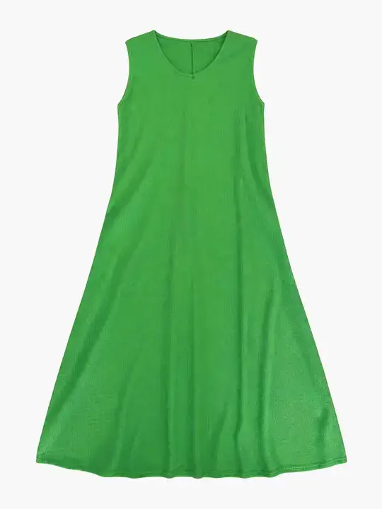Abito smanicato verde