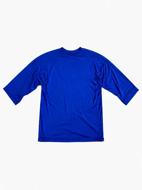 Maglietta blu a maniche a 3/4