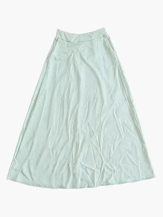 Gonna a trapezio verde chiaro